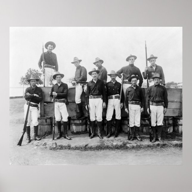 Pôster Guardas de Outpost, Cavite, Filipinas: 1899 (Frente)