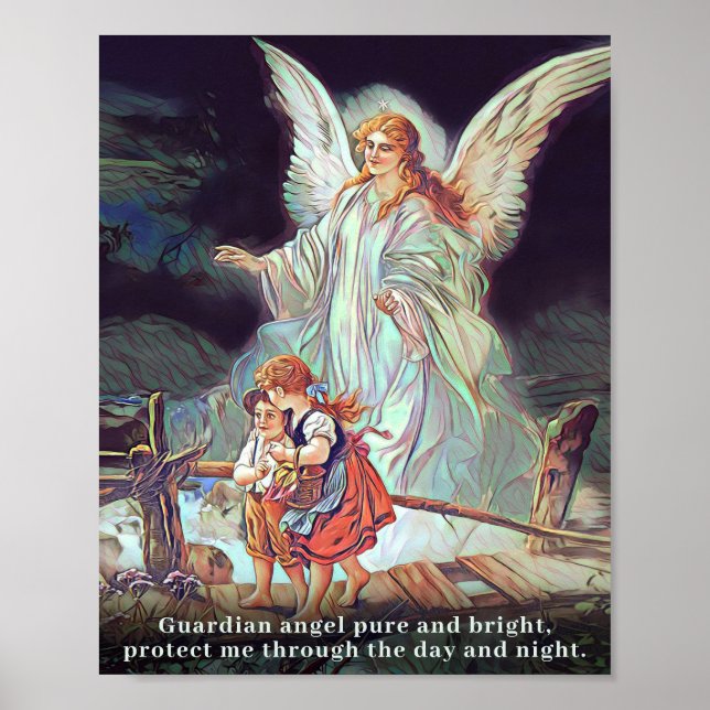 Poster Guardian Angel, Children, Bridge (Frente)