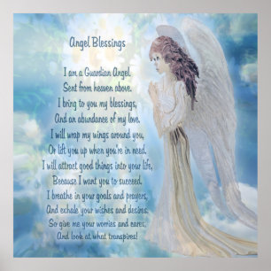 Poster Guardian Angel com Poem