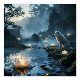 Pôster Guardian of the Lotus Lake: Spirit Wolf's Watch