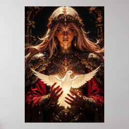 Poster Guardian Priestess Magical Wall Art