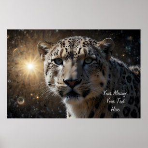 Poster Guardião da Neve Leopardo Celestial