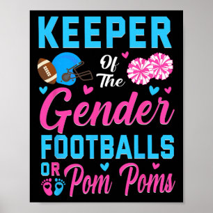 Poster Guardião Do Futebol De Gênero Ou Pom Poms Revelaçã