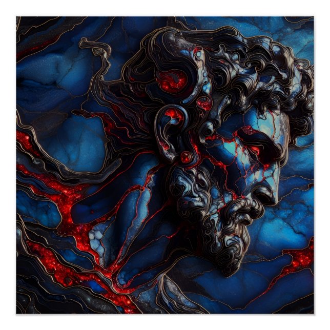 Pôster Guardião do Mar Azul - IA no Trabalho (Frente)