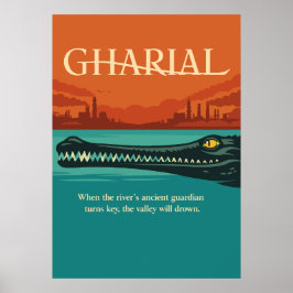 Poster Guardião do Rio Gharial Mítico