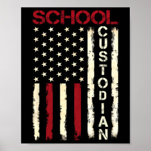 Poster Guardião Escolar Apreciação da Bandeira Americana