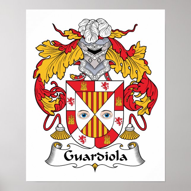 Poster Guardiola Family Crest (Frente)