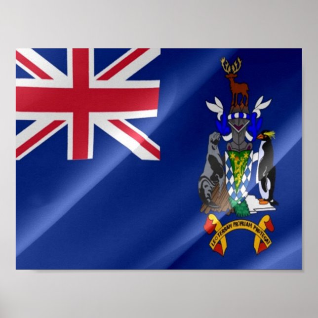 Poster Guatemala - bandeira acenando - (Frente)