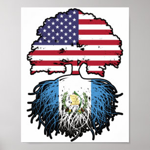 Poster Guatemala: Guatemala, Estados Unidos, torre de ban