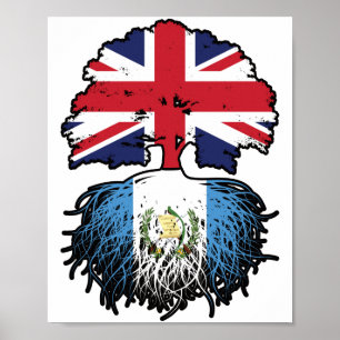 Poster Guatemala, Guatemala, Reino Unido, torre de bandei