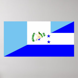 Poster guatemala honduras - meio símbolo
