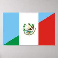 guatemala mexico half flag symbol