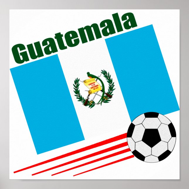 Pôster Guatemala Soccer Team (Frente)