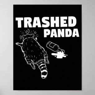 Poster Guaxinim Bêbado Guaxinim Engraçado Amante de Anima