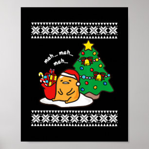 Poster Gudetama Ugly Christmas Sweater Tee