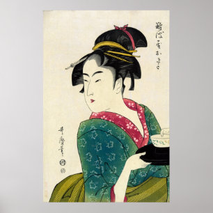 Pôster Gueixa de Naniwaya Okita