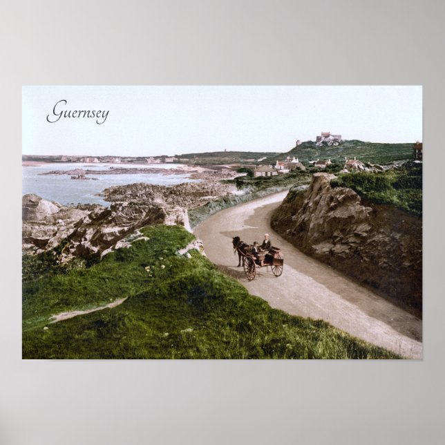 Poster Guernsey no século XIX (Frente)