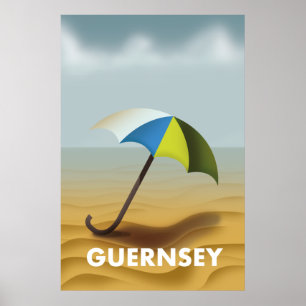 Poster Guernsey viagens vintage