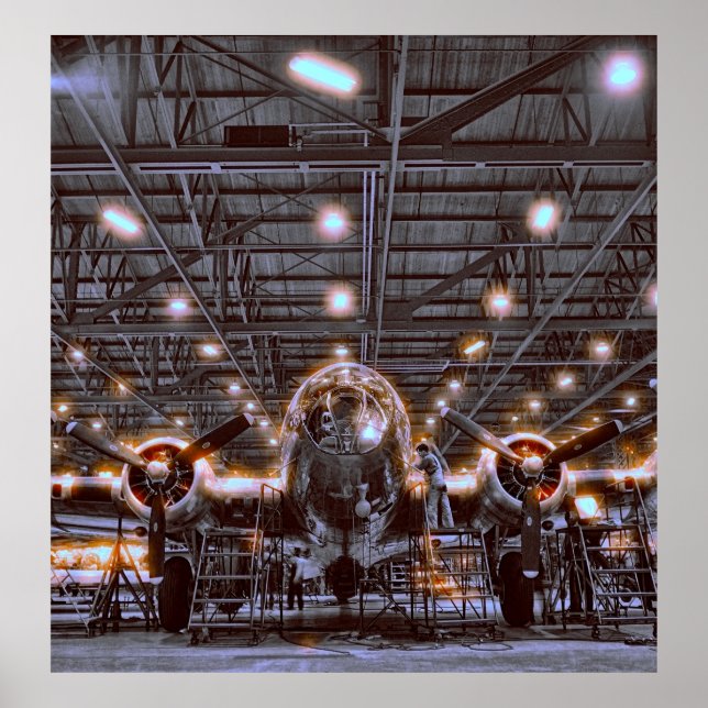 PÔSTER GUERRA AÉREA DE FORTRESS WWWII (Frente)