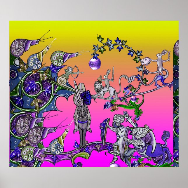 POSTER GUERRA BESTIÁRIA MEDIEVAL, NOITES,ESQUEMAS GIGANTE (Frente)