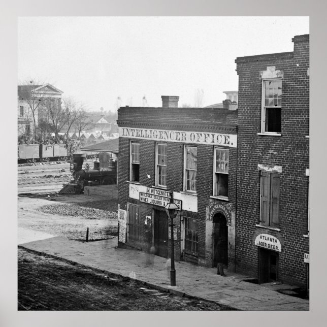 Poster Guerra Civil em Atlanta, 1864 (Frente)