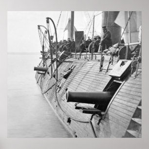 Poster Guerra Civil - Ironclad Galena, 1862