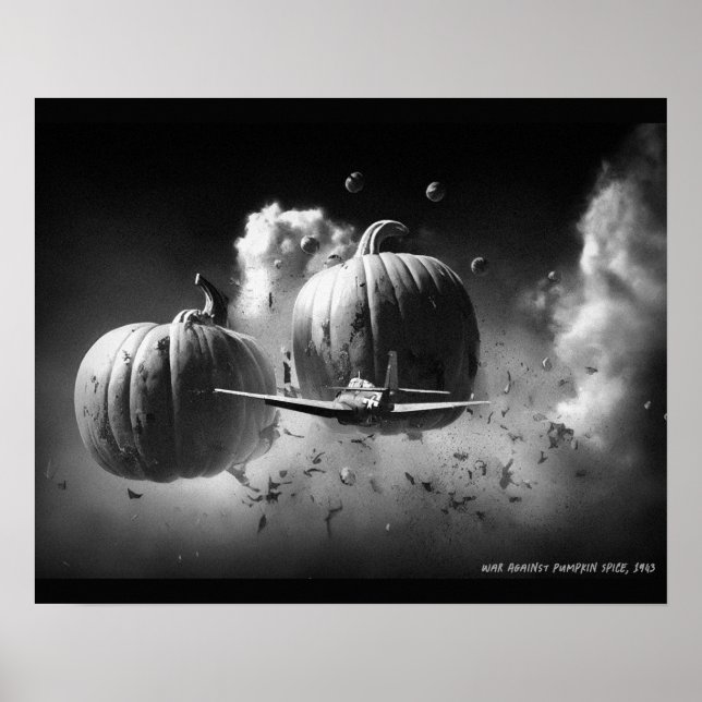 Poster Guerra Contra A Pumpkin Spice (Frente)