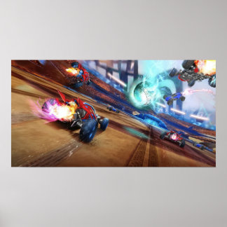 Poster Guerra de futebol da Rocket League Sand Dune