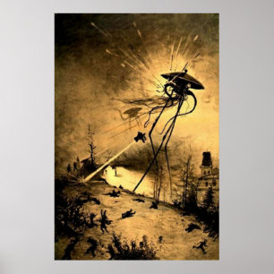Poster Guerra dos Mundos H G Wells