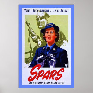 Pôster Guerra mundial 2 de SPARS~Vintage