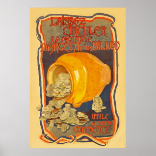 Pôster Guerra mundial francesa 1. do vintage