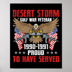 Poster Guerra Persa do Golfo Pérsico - Tempestade Veteran