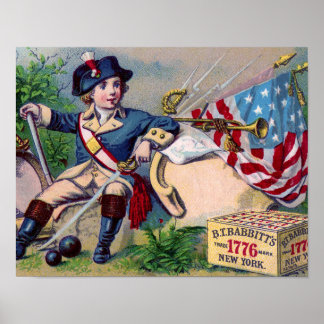Pôster Guerra Revolucionária - Patriótica - bandeira da a