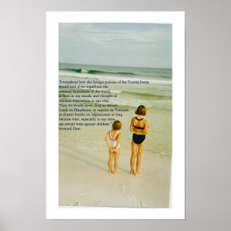 Pôster guerras contra crianças