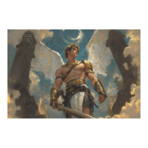 Guerreiro Anjo das Ruínas Fantasia Épica