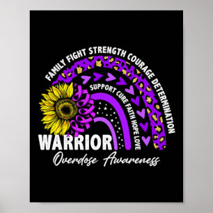Poster Guerreiro Arco-Íris Roxo Sensação de Sobredosagem