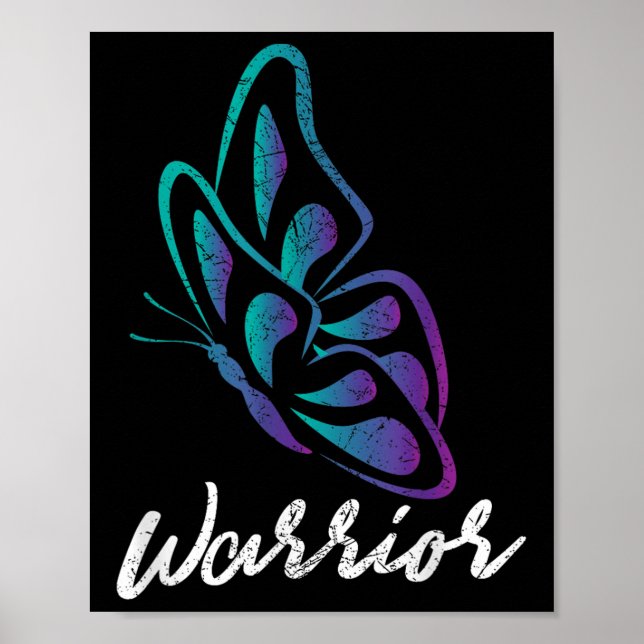 Poster Guerreiro Borboleta - Sensibilização para a Preven (Frente)