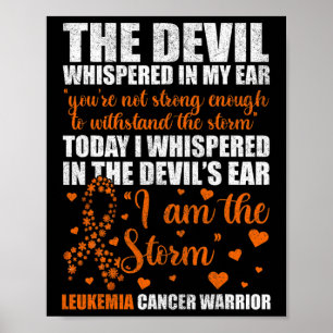 Poster Guerreiro Cancer da Leucemia