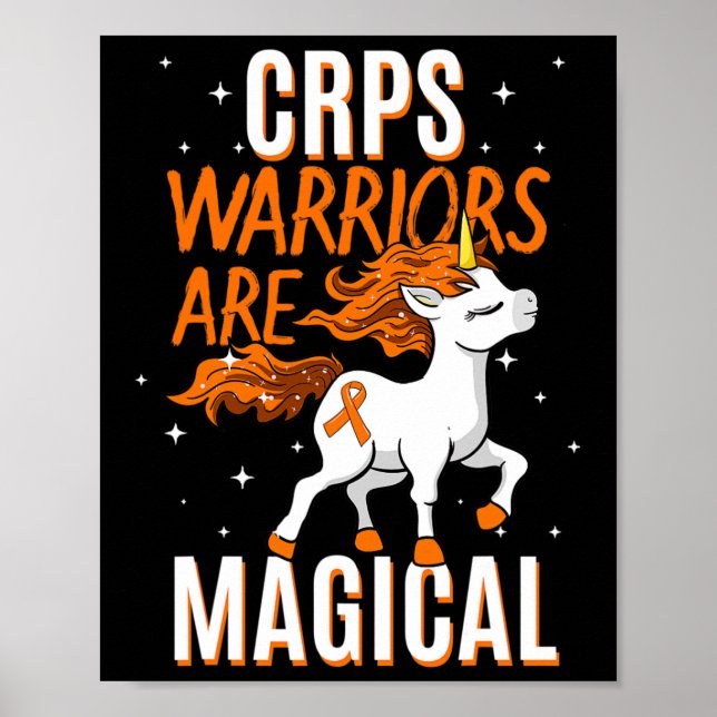 Poster Guerreiro CRPS - Fita Laranja Mágica Unicórnio Lar (Frente)
