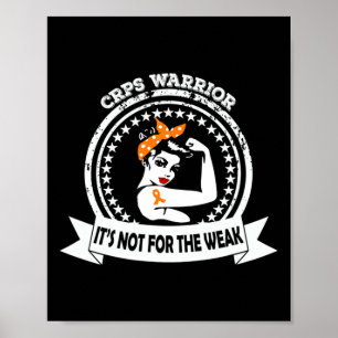 Poster Guerreiro CRPS não é para o frágil vidro laranja