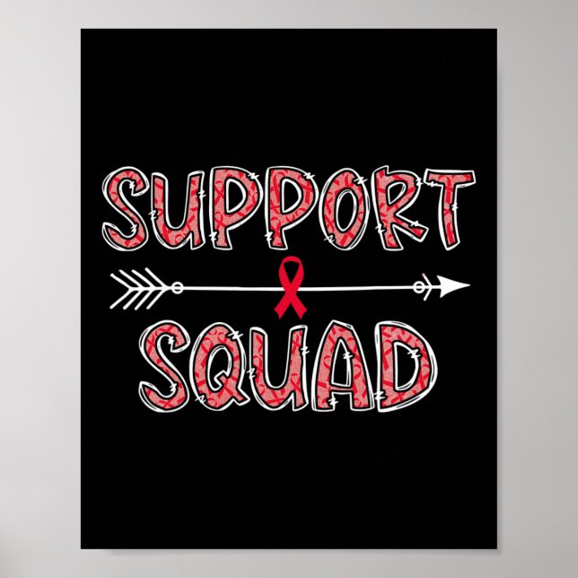Poster guerreiro da consciência de canceres de sangue do  (Frente)
