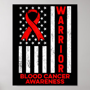 Poster Guerreiro da Consciência do Cancro do Sangue Bande
