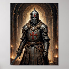 Poster Guerreiro da Cruzada da Fantasia em cripta secreta