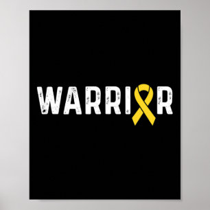 Poster Guerreiro da Fita de Conscientização do Câncer Inf