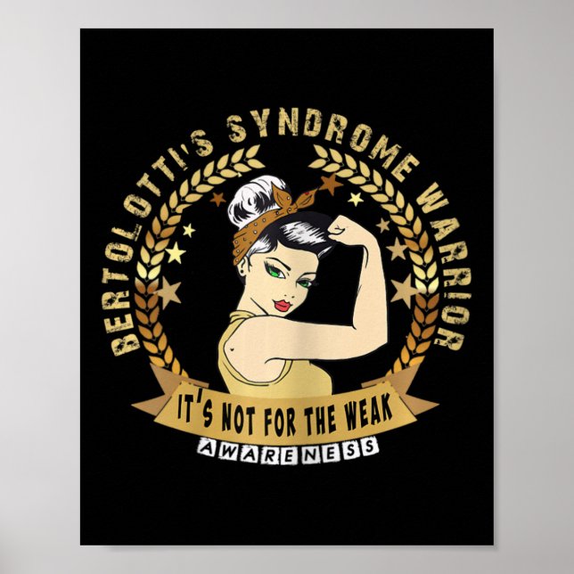 Poster Guerreiro da Síndrome de Bertolotti Não É Para Os  (Frente)
