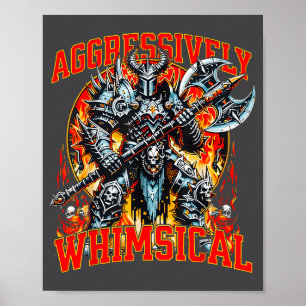 Poster Guerreiro de Batalha de Fantasia Sombria Caprichos