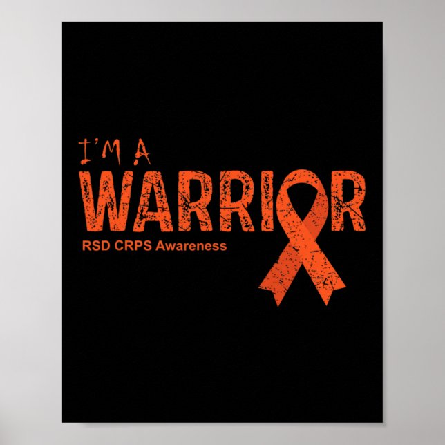 Poster Guerreiro De Consciência Do Rsd Crps (Frente)