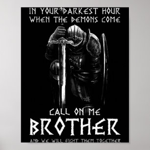Poster Guerreiro de Deus Me Chame Incomodar Luta Cavaleir