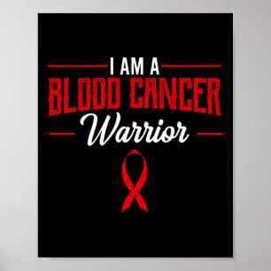 Poster Guerreiro do Câncer de Sangue Hematologistas de Tu