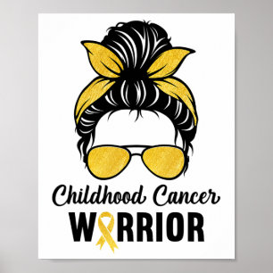 Poster Guerreiro do Câncer Infantil Em Setembro Usamos Do